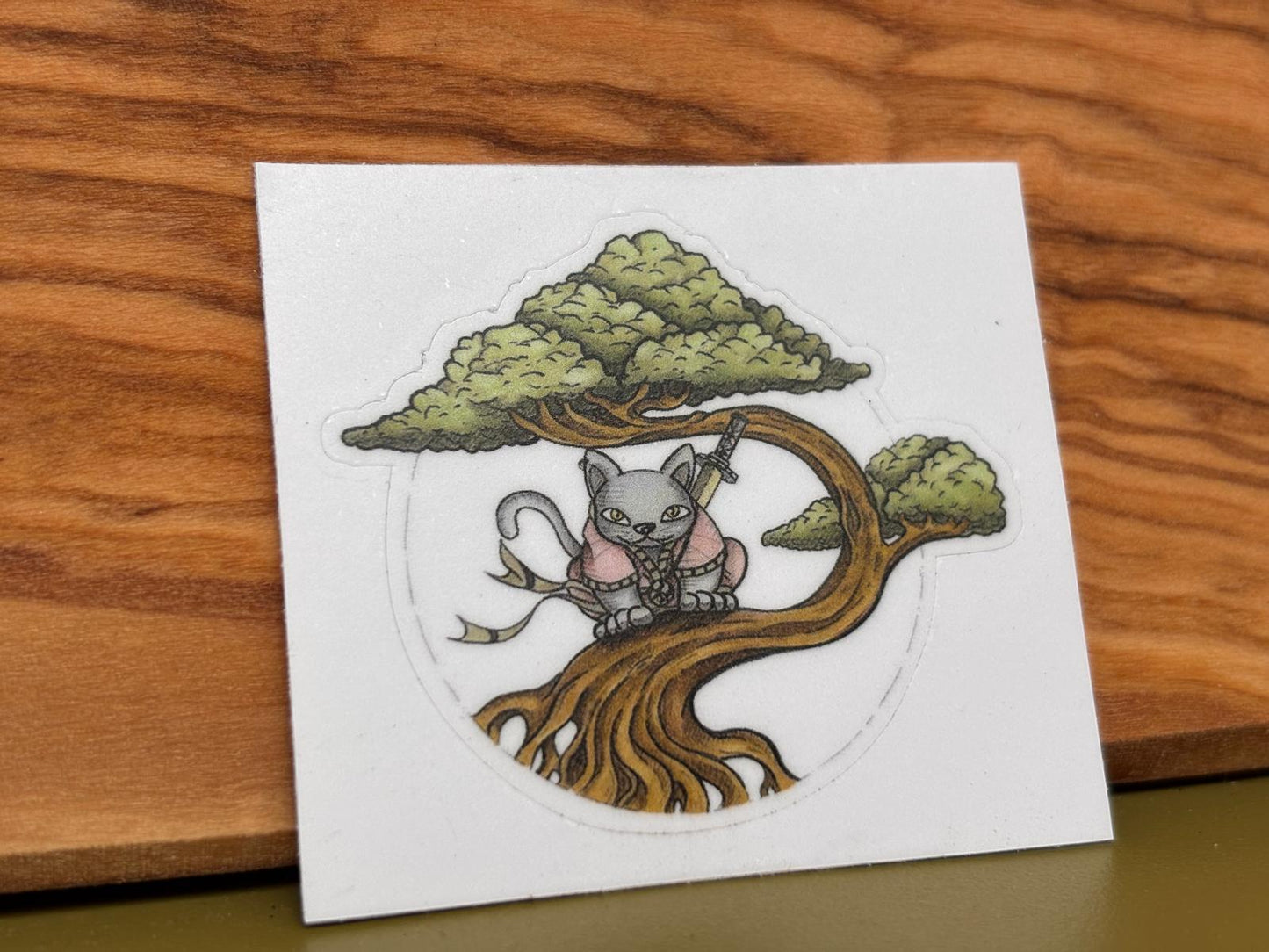 Cat Samurai Sticker