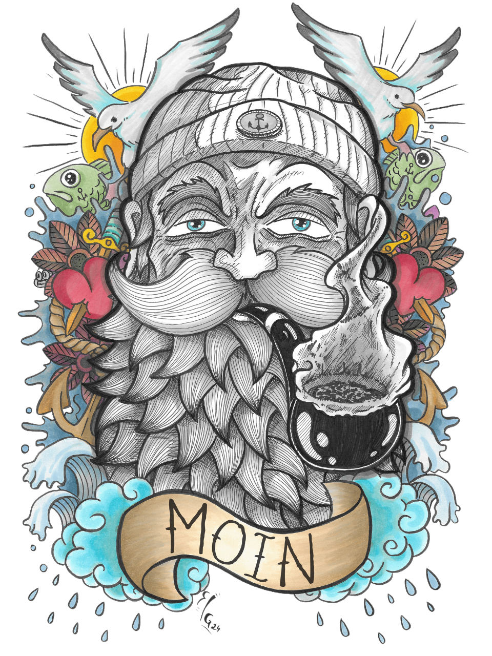 Käpt'n Calm Sticker