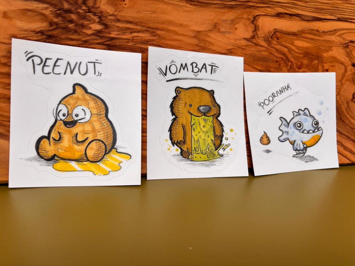 Die Klo G-sellen Sticker – Komplett-Pack