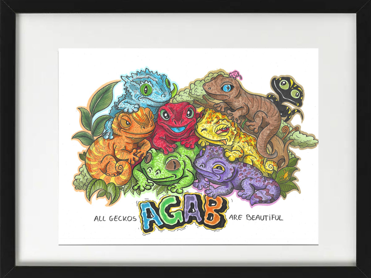 ALL GECKOS ARE BEAUTIFUL – Schwarz