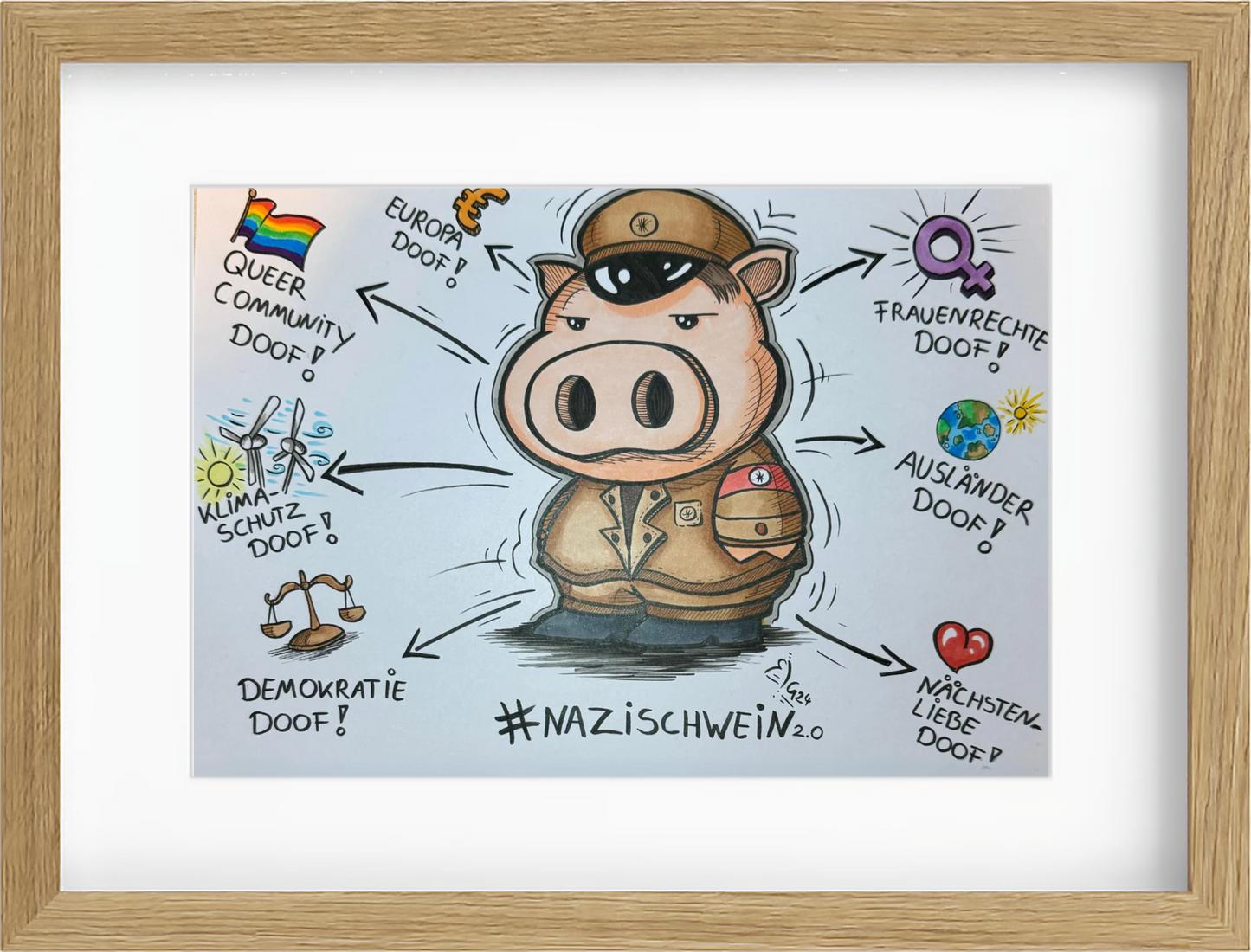 Nazischwein Druck