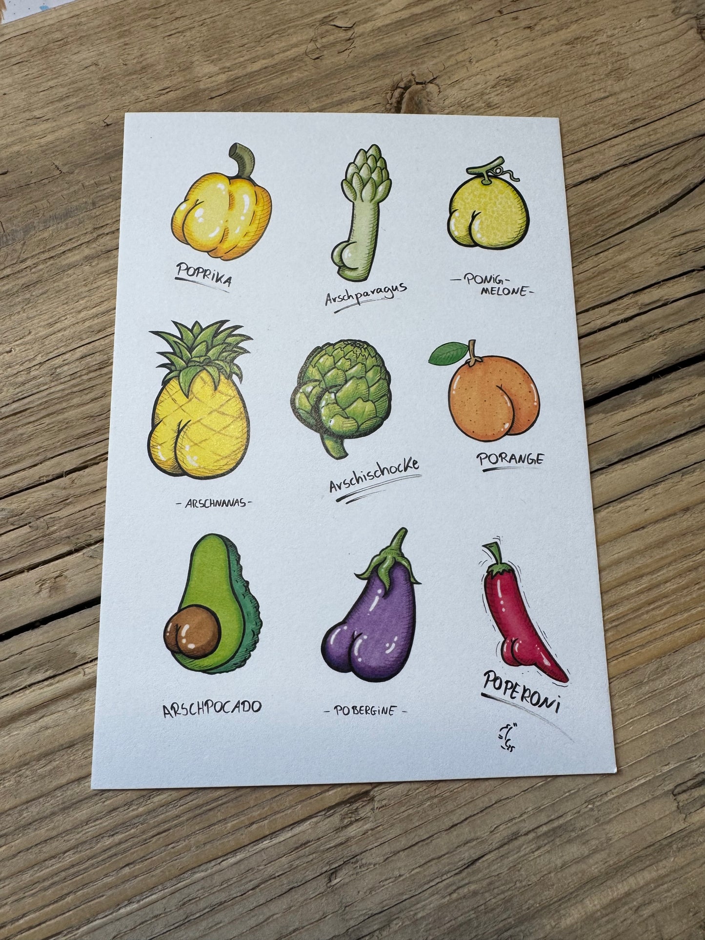 G-rußkartenpaket "Arschfrüchte"