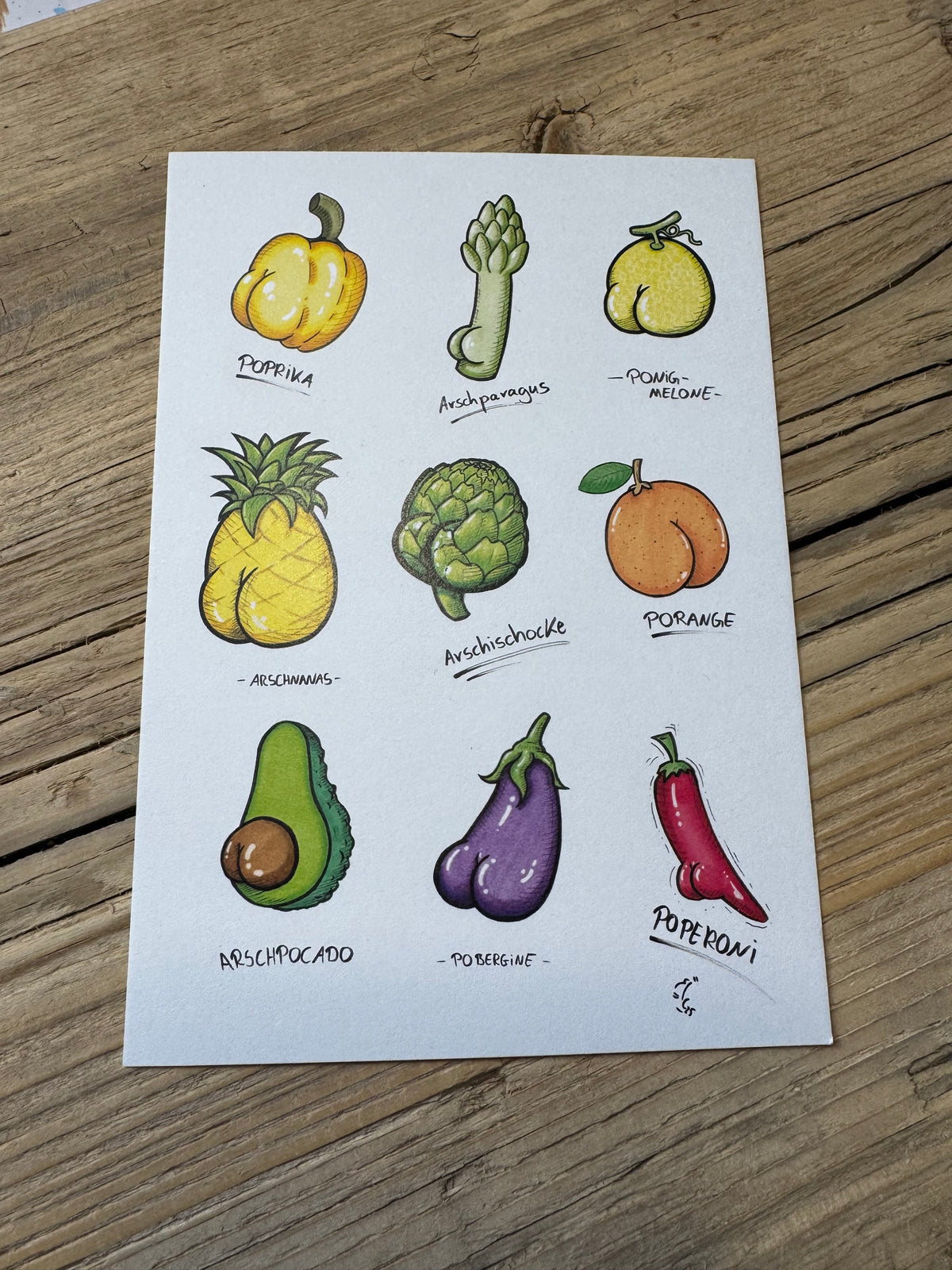 G-rußkartenpaket "Arschfrüchte"