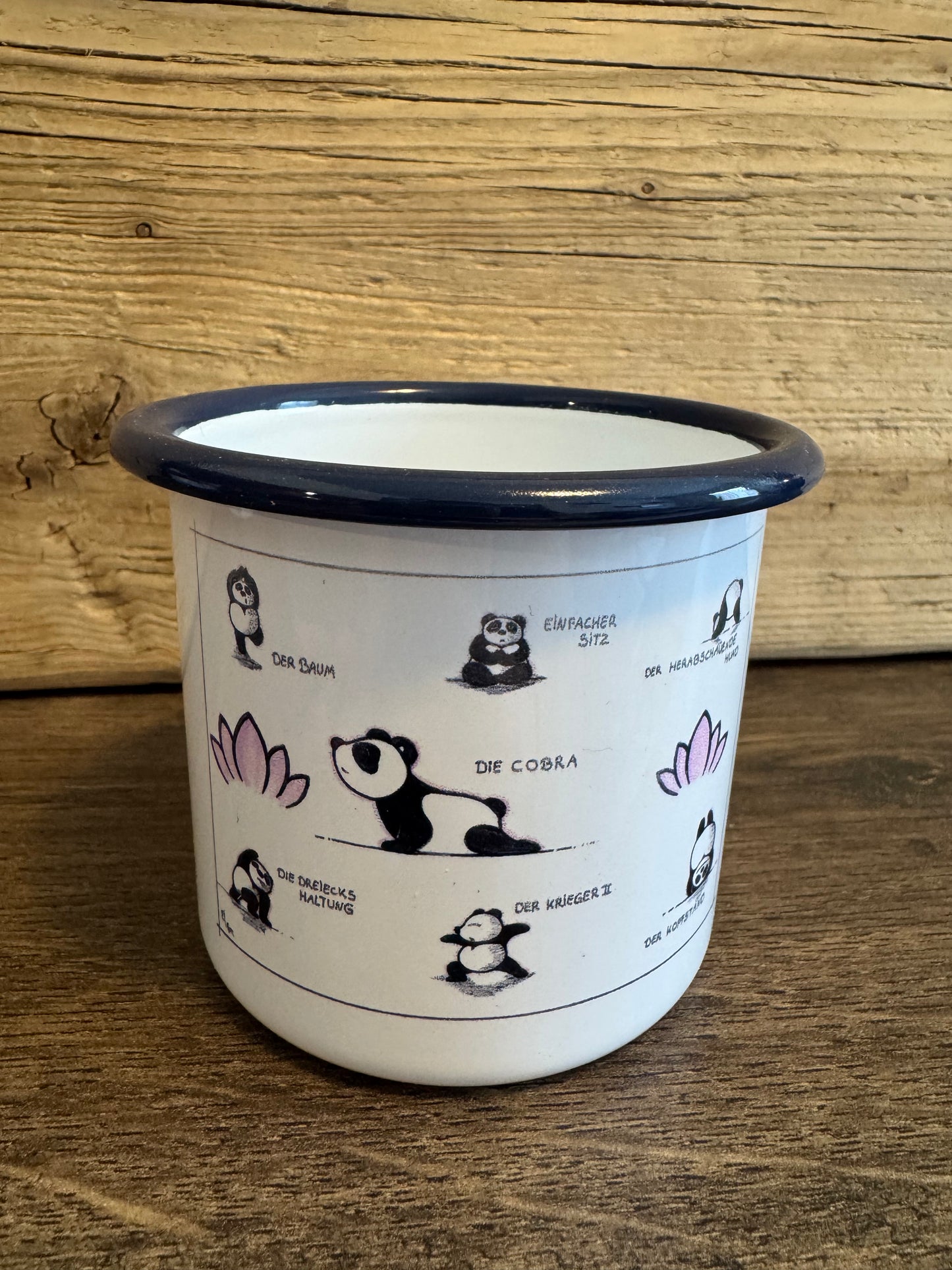 Emaille Tasse Pandayoga