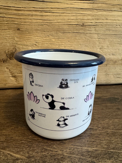 Emaille Tasse Pandayoga
