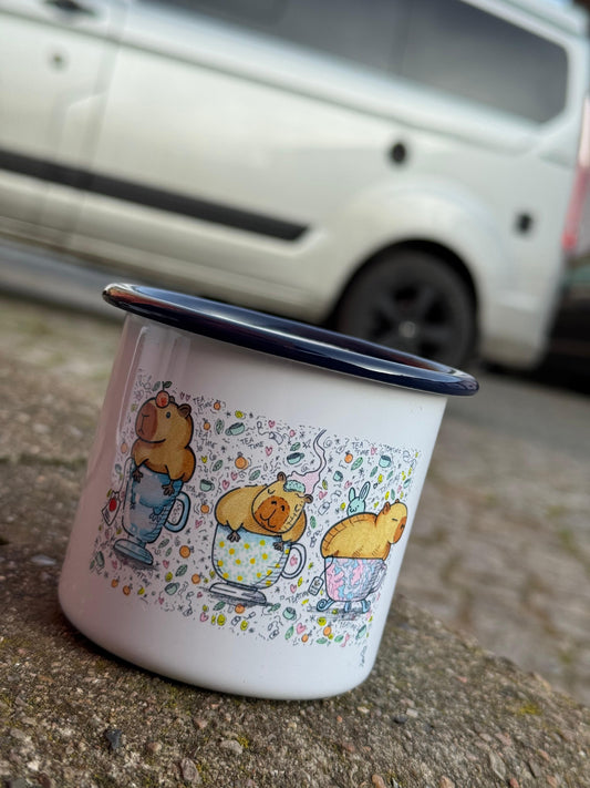 Emaille Tasse TEACUPYBARA