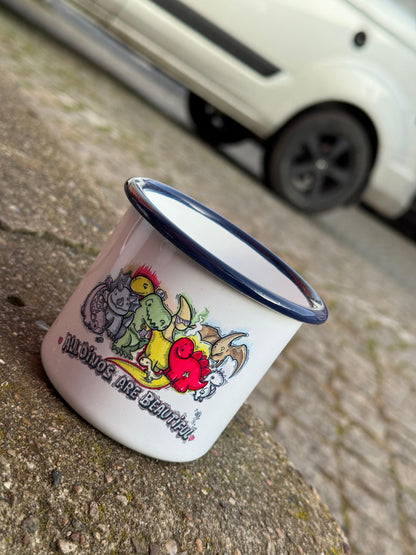 Emaille Tasse ADAB (ALL DINOS ARE BEAUTIFUL)