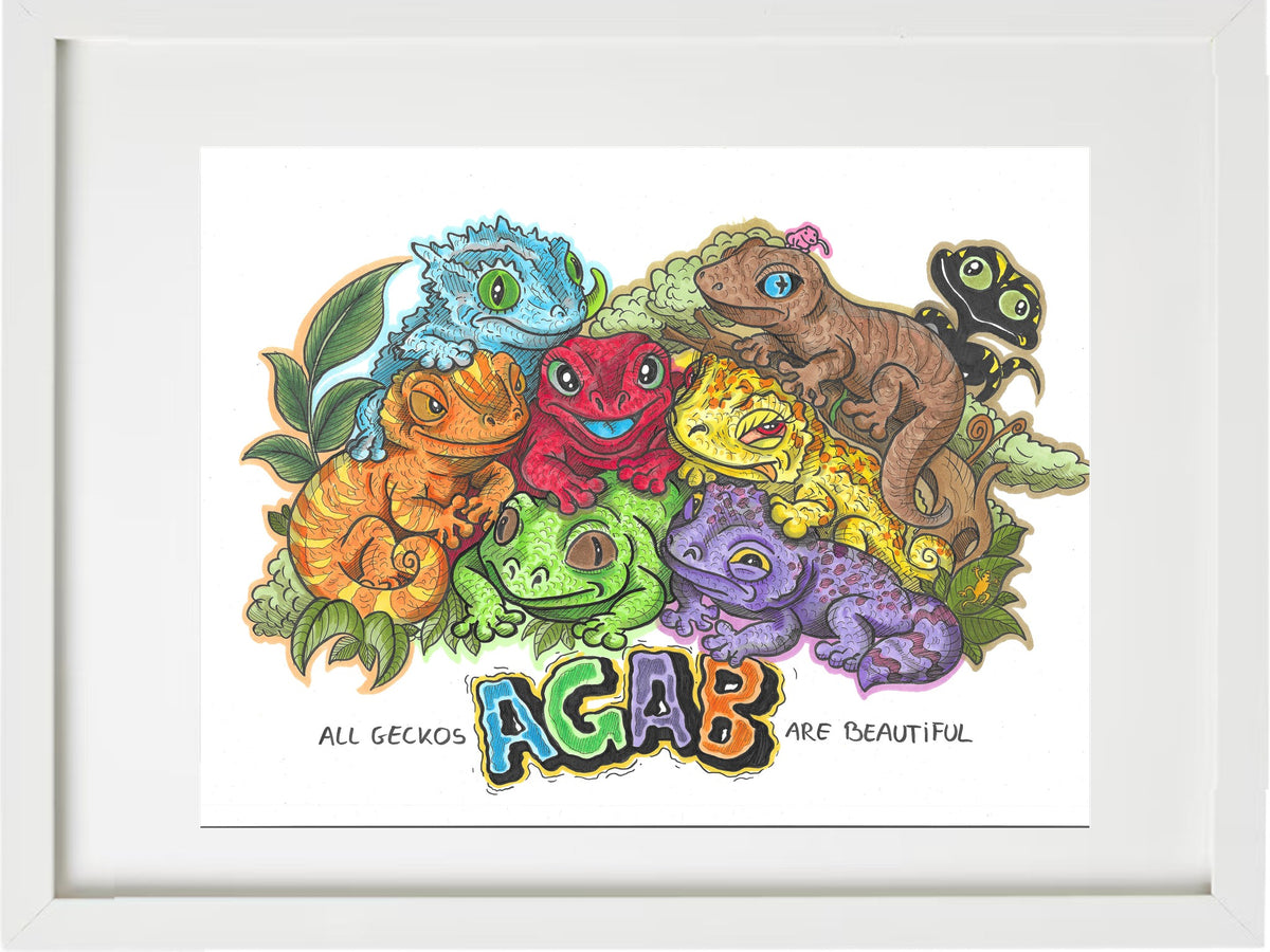 ALL GECKOS ARE BEAUTIFUL – Weiß