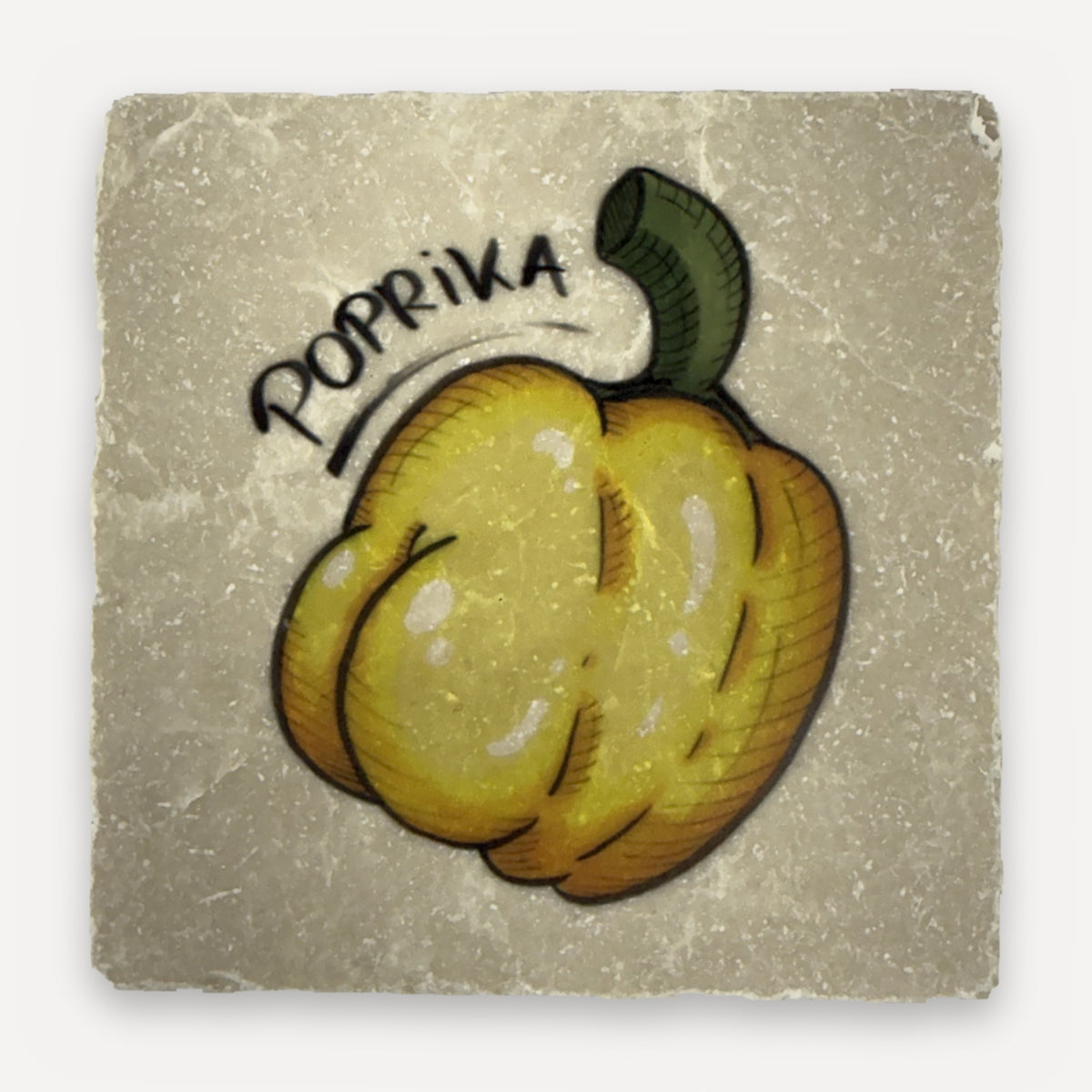 Arschfrüchte Marmor-Magnete – Motiv Poprika (Paprika)
