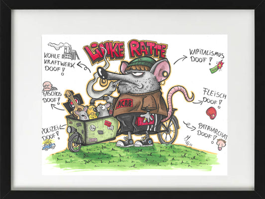Linke Ratte – Schwarz