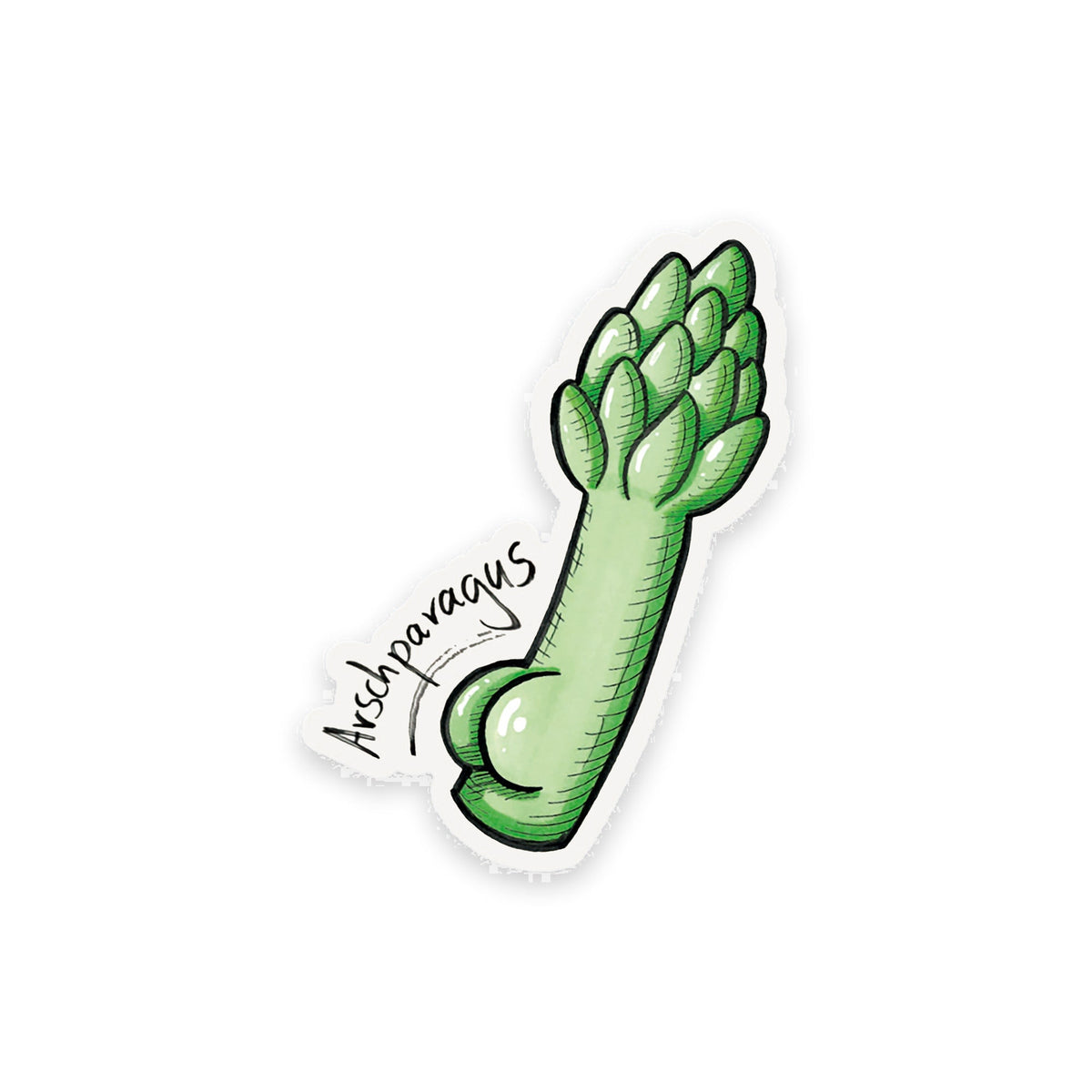 Kühlschrankmagnet Arschparagus – Arschfrüchte